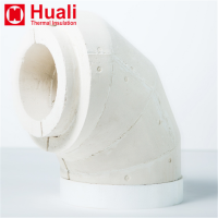 elbow tee pipe fitting Calcium Silicate Insulation Pipe Cover with aluminum jacket