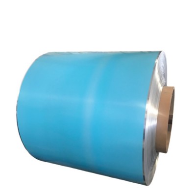 china 3xxx 1xxxx blue film cladding mirror aluminum coil blue film mirror aluminum jacketing pipes