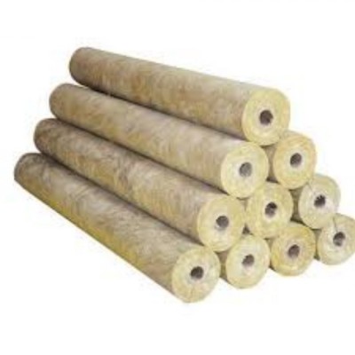 Rock Wool Pipe And Tube Rockwool Fireproof Steam Pipe Thermal Insulation Material